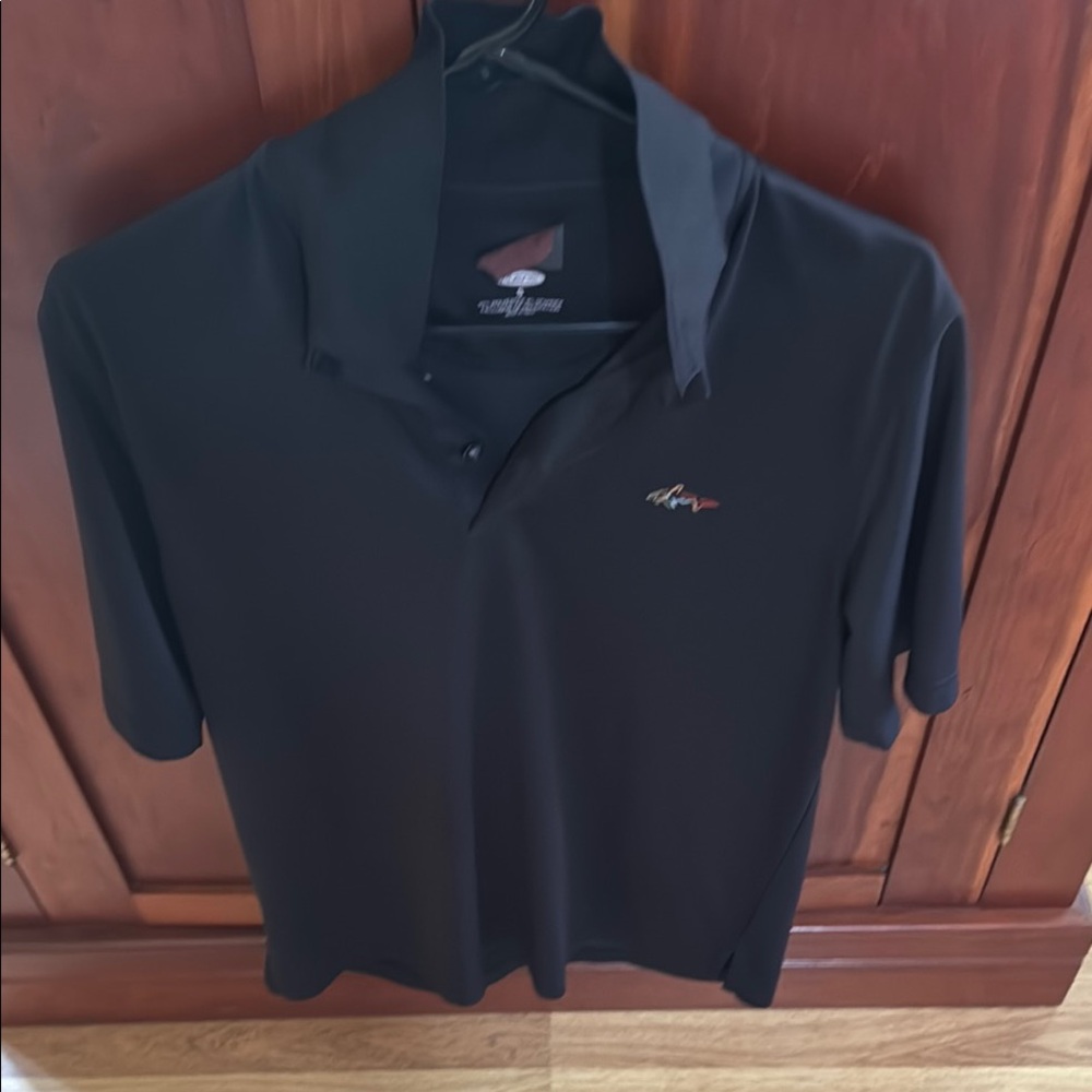 Attack Life by Greg Norman Black Polo Shirt